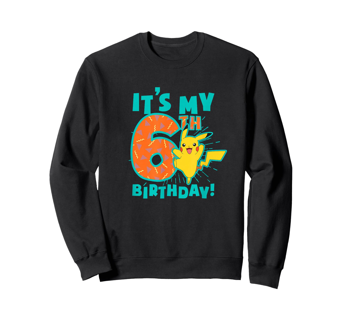 Pokémon Pikachu My Awesome 6th Birthday Cute Celebration T-Shirt