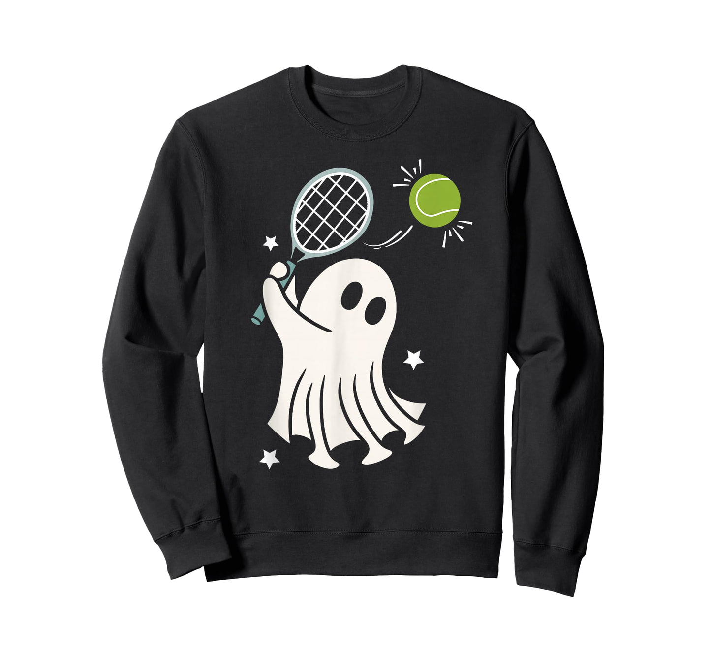 Funny Halloween Ghost Tennis Kids Boys Girls Tennis Lovers T-Shirt