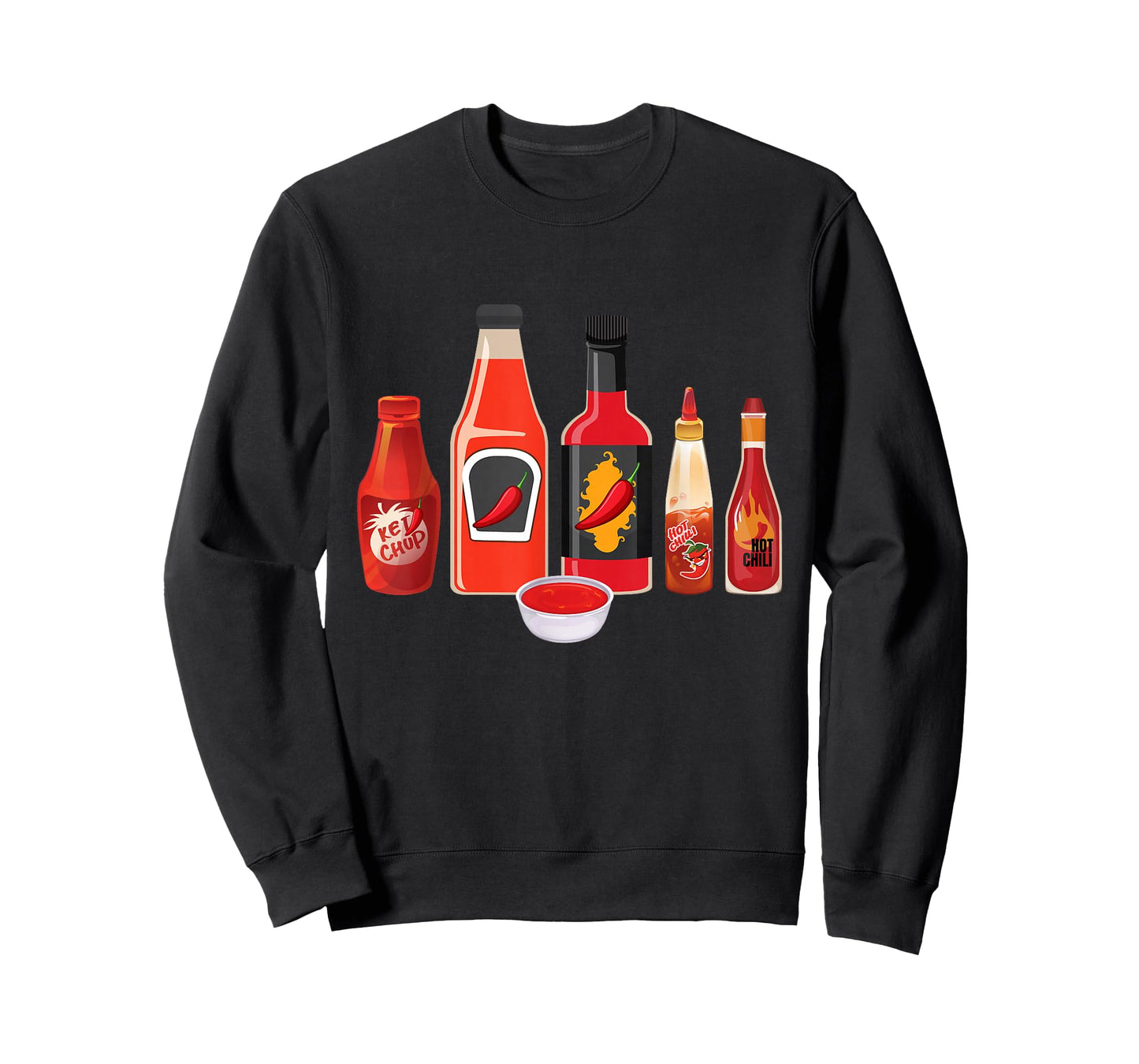 Hot Sauces - Mexican Spicy Food Lover Red Pepper Spice Chili T-Shirt
