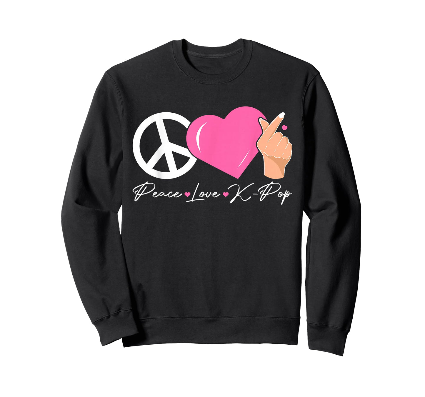Peace Love K-pop Cute Kpop Music Anime Lover T-Shirt