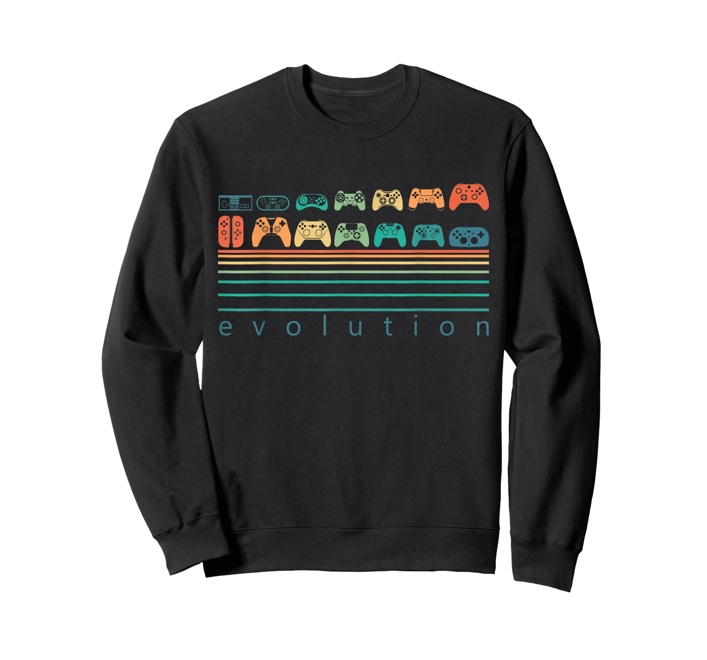 Video Game Controller Evolution 80s 90s Retro Gaming Gamer T-Shirt