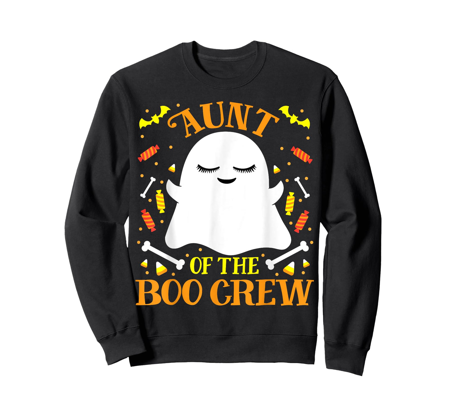 Aunt Boo Crew Ghost Matching Family Set Auntie Halloween T-Shirt