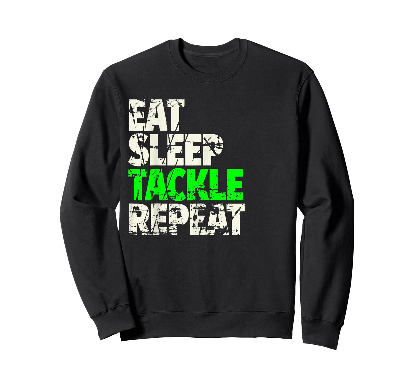 Eat Sleep Tackle Repeat Funny Football T-Shirt