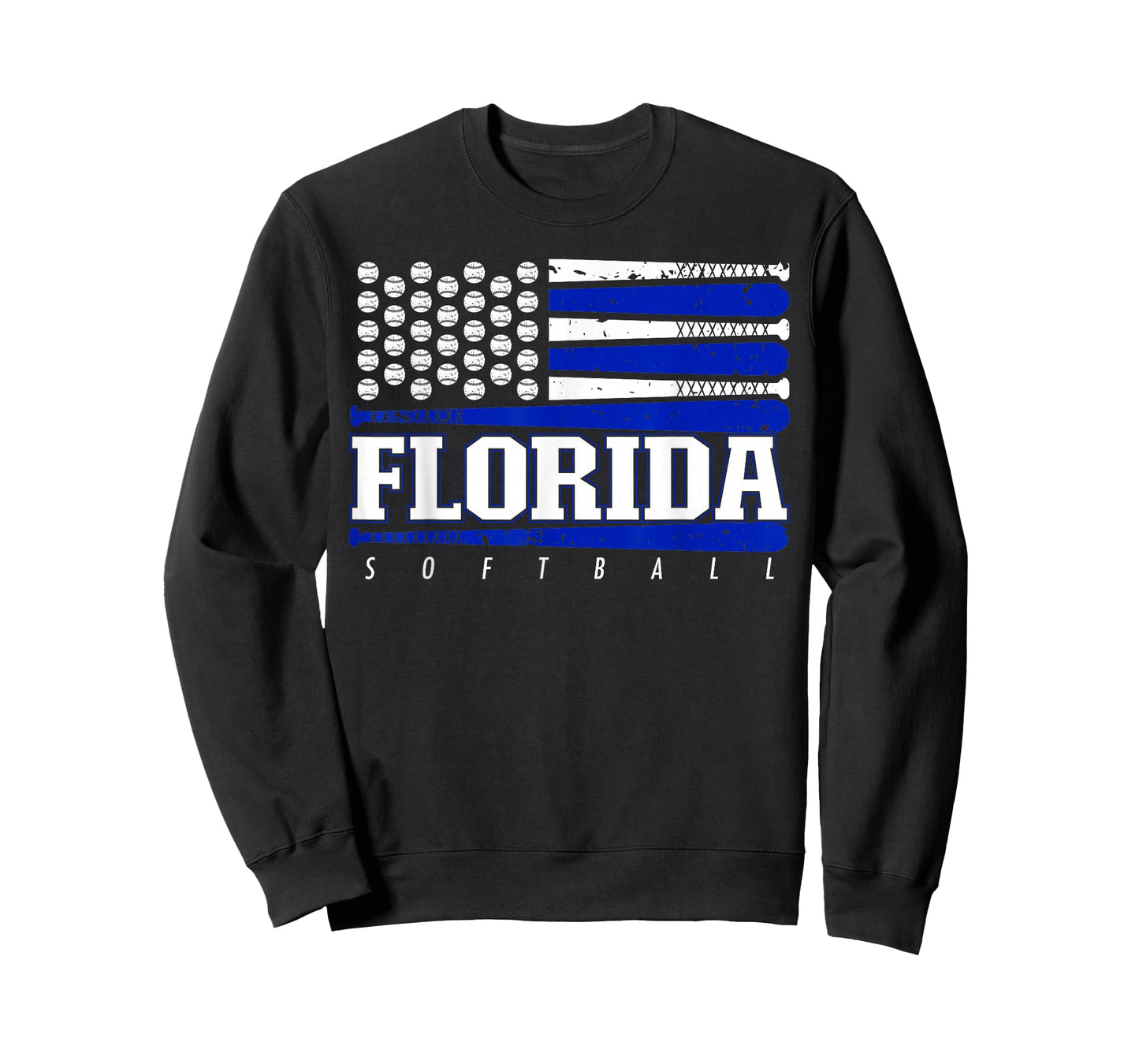 Florida Softball Vintage Mens Kids Team Retro Softball Fan T-Shirt