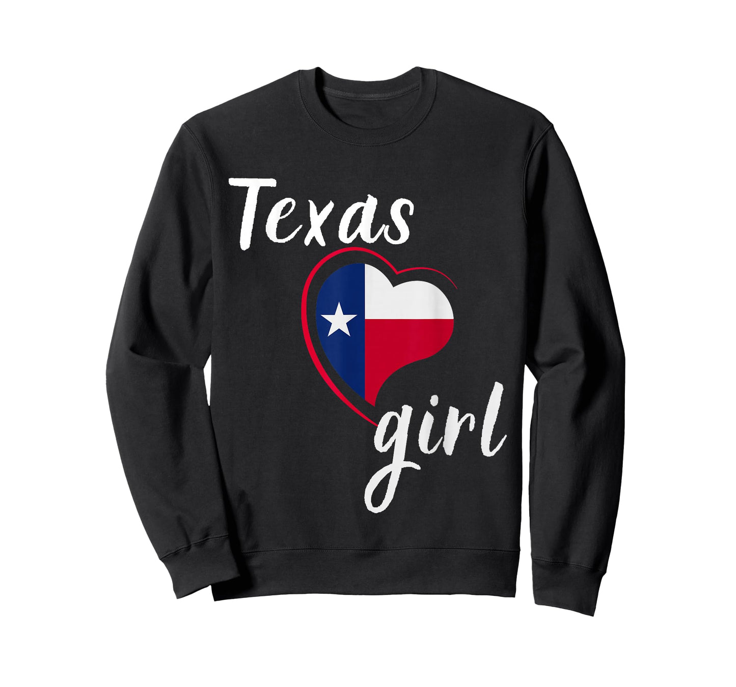 Texas Girl Red White and Blue Texas Flag T-Shirt