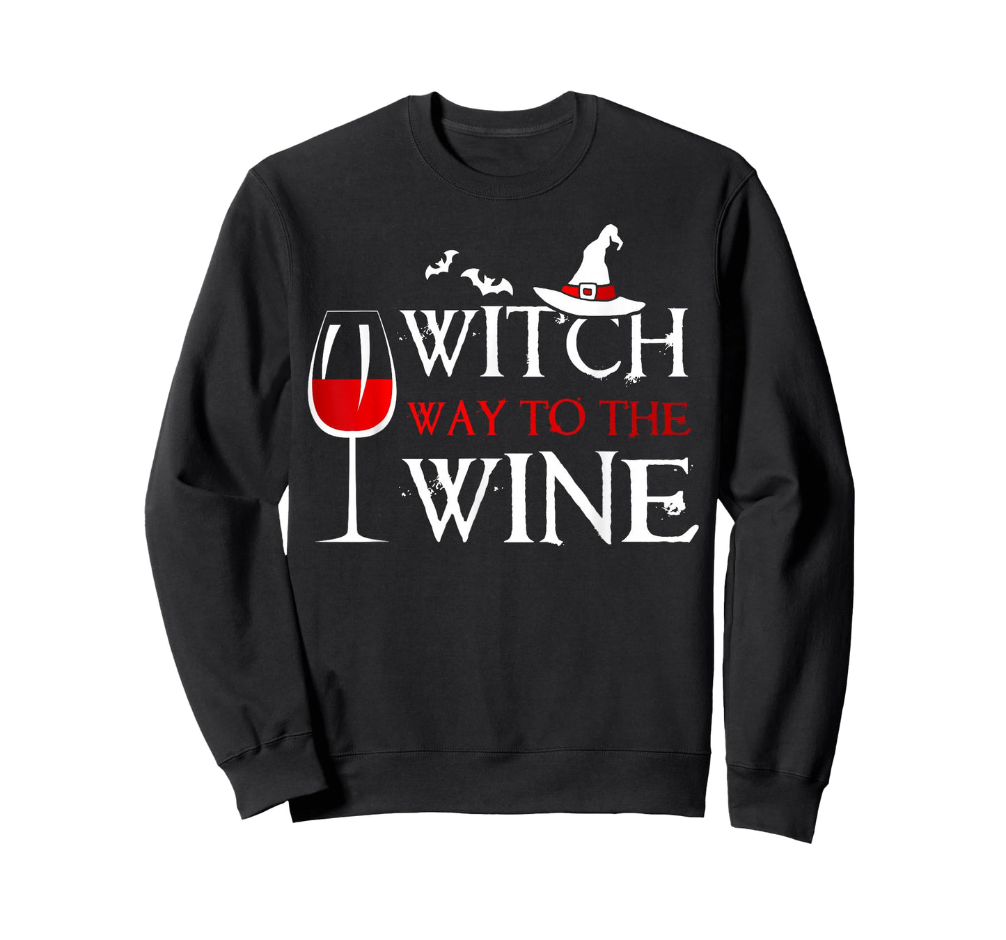 Womens Halloween Drinking Shirt Witch Way To The Wine T-Shirt