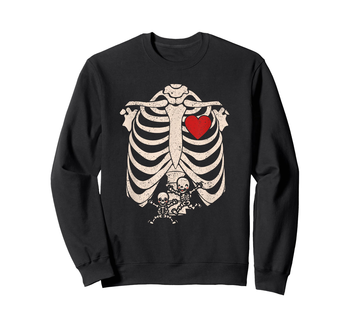Skeleton Pregnancy Announcement Twins XRay New Mom Halloween T-Shirt