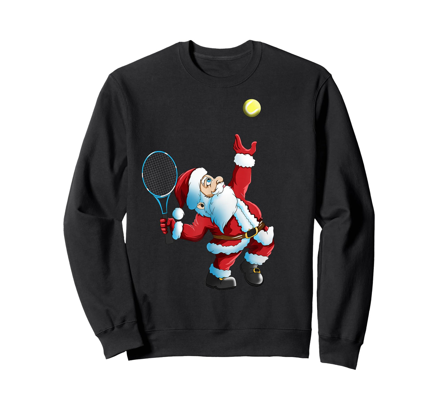 Christmas Santa Claus Tennis Game Tennis Racket T-Shirt