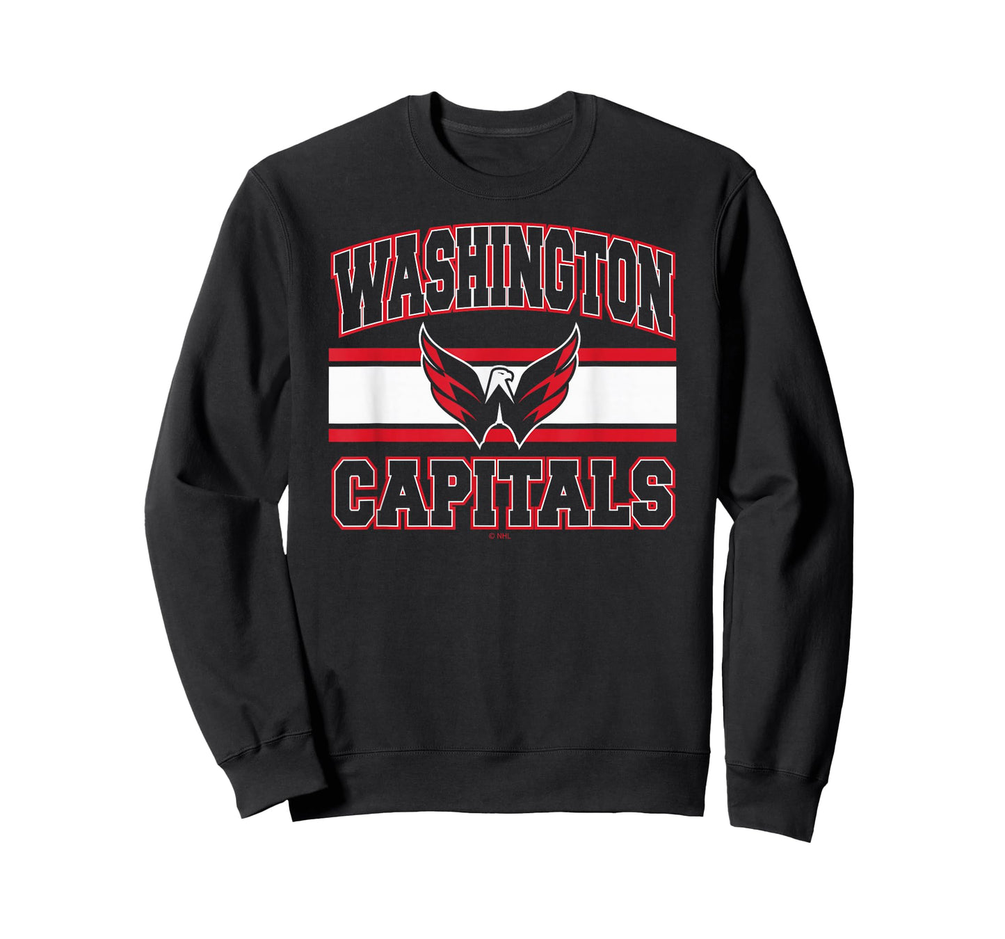 Washington Capitals Stripe Navy Officially Licensed T-Shirt