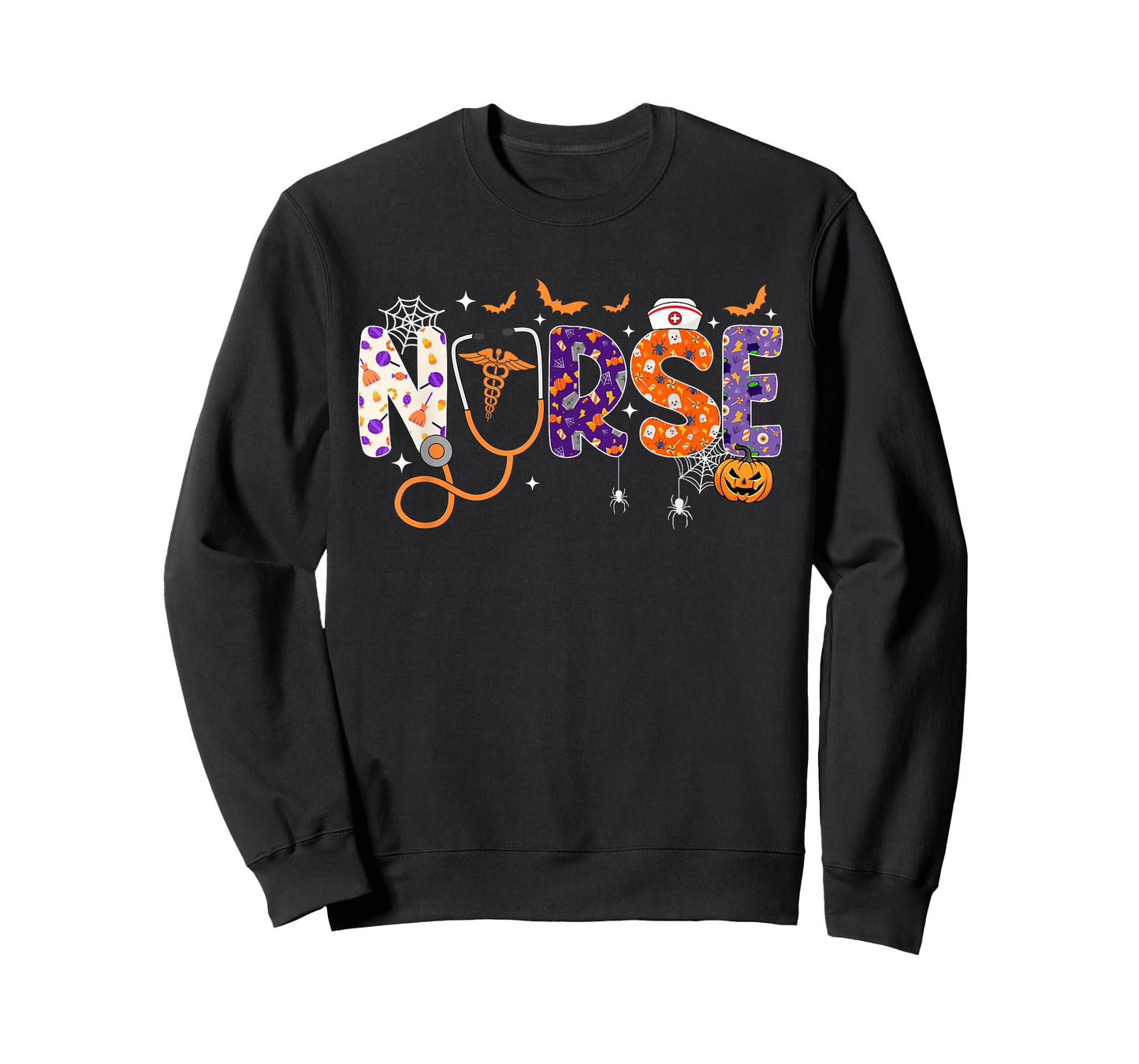 Halloween Nurse Shirts For Women RN NICU Nursing Halloween T-Shirt