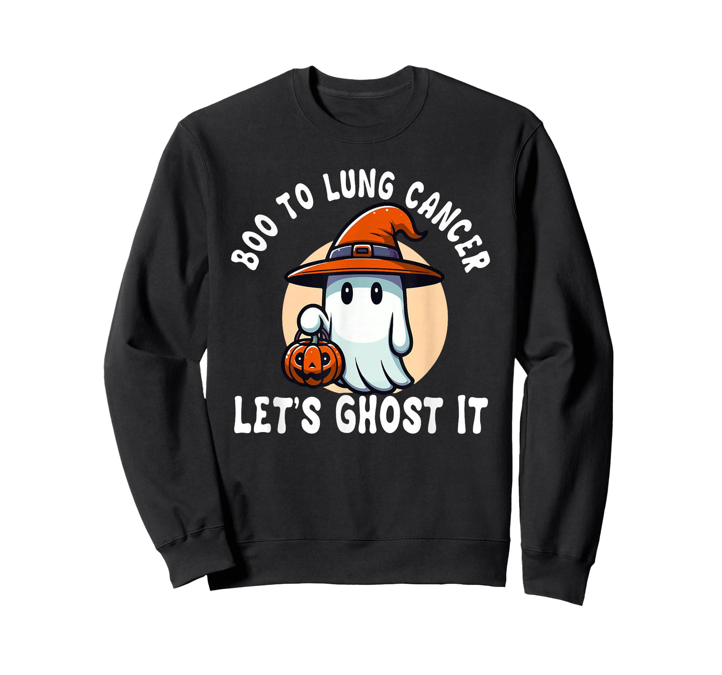 Boo To Lung Cancer Let's Ghost It Halloween Costume T-Shirt