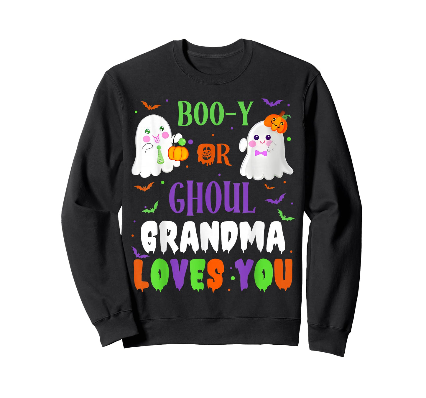 Boo-y Or Ghoul Grandma Loves You Boo Halloween Baby Gender T-Shirt