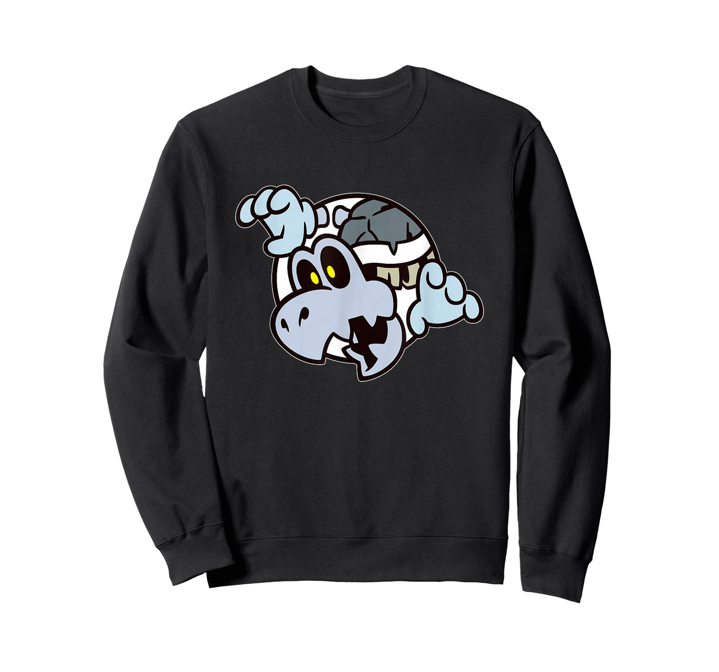 Super Mario Bros 3 Dry Bones Spooky Skeleton Front & Back T-Shirt