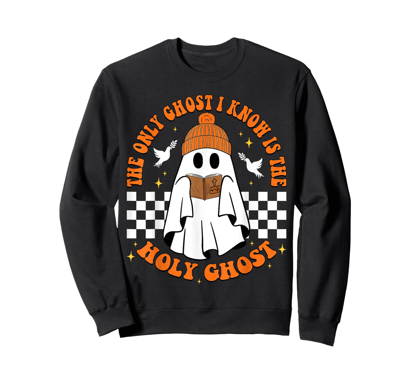 The Only Ghost I Know Is The Holy Ghost Halloween Boo Bible T-Shirt