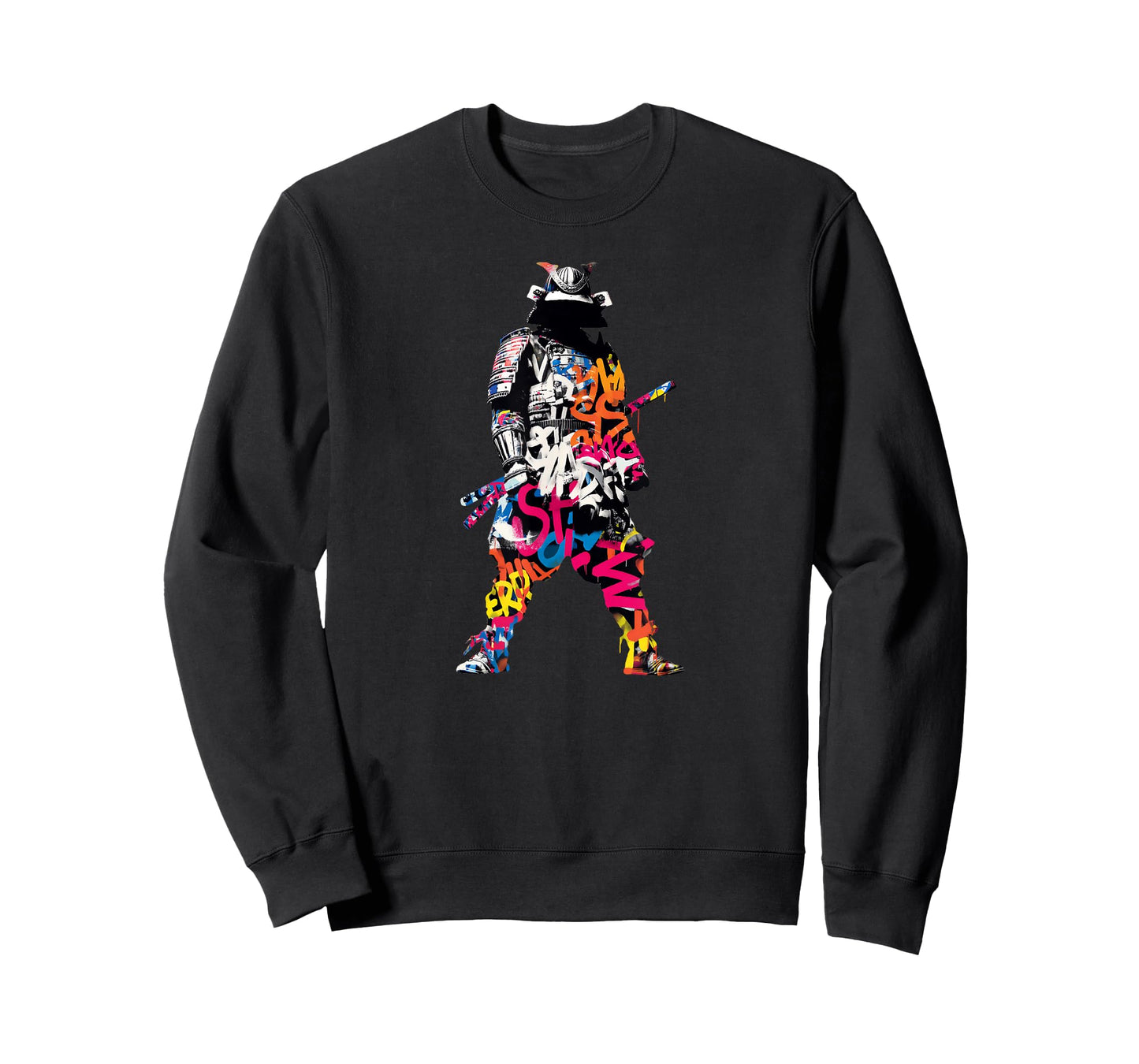 Samurai Graffiti Pop Art - Urban Anime-Inspired design T-Shirt