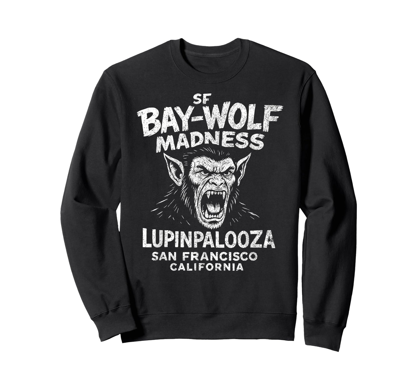 SF Bay Wolf Madness Lupinpalooza, Halloween Werewolf T-Shirt