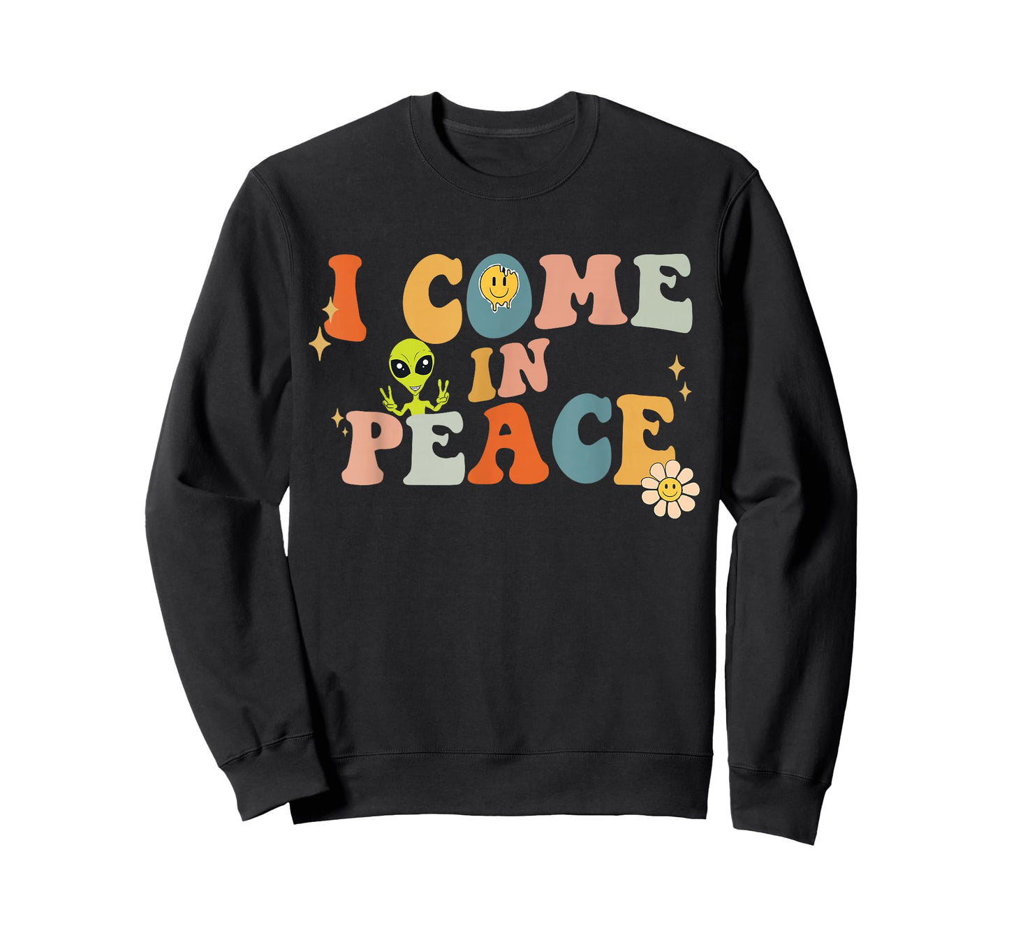 I come in peace Im peace groovy matching couples T-Shirt
