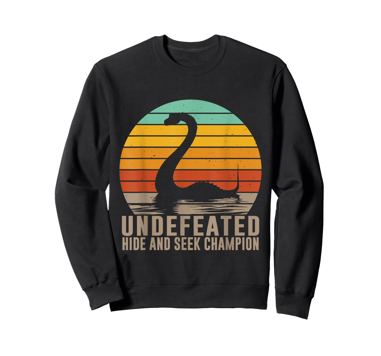 Nessie Undefeated Hide and Seek Champion Funny Loch Ness T-Shirt