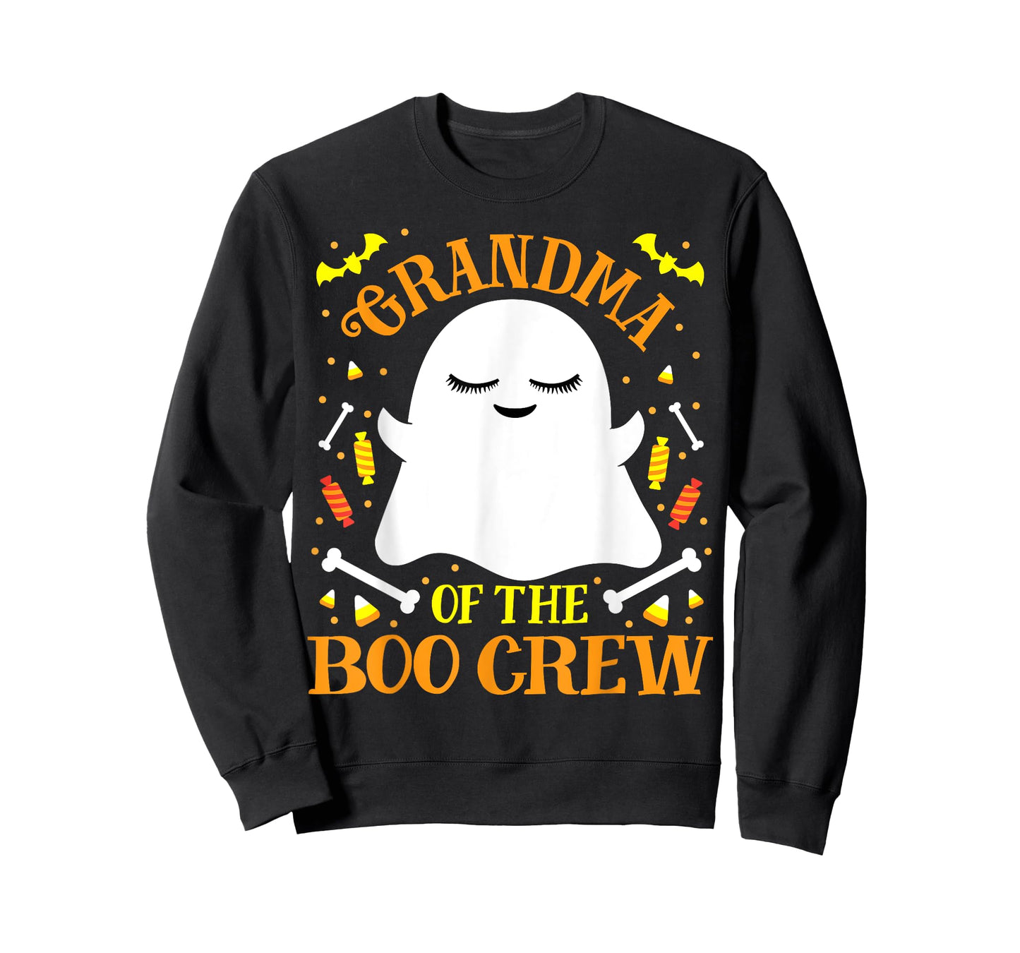 Grandma Boo Crew Ghost Matching Family Set Women's Halloween T-Shirt