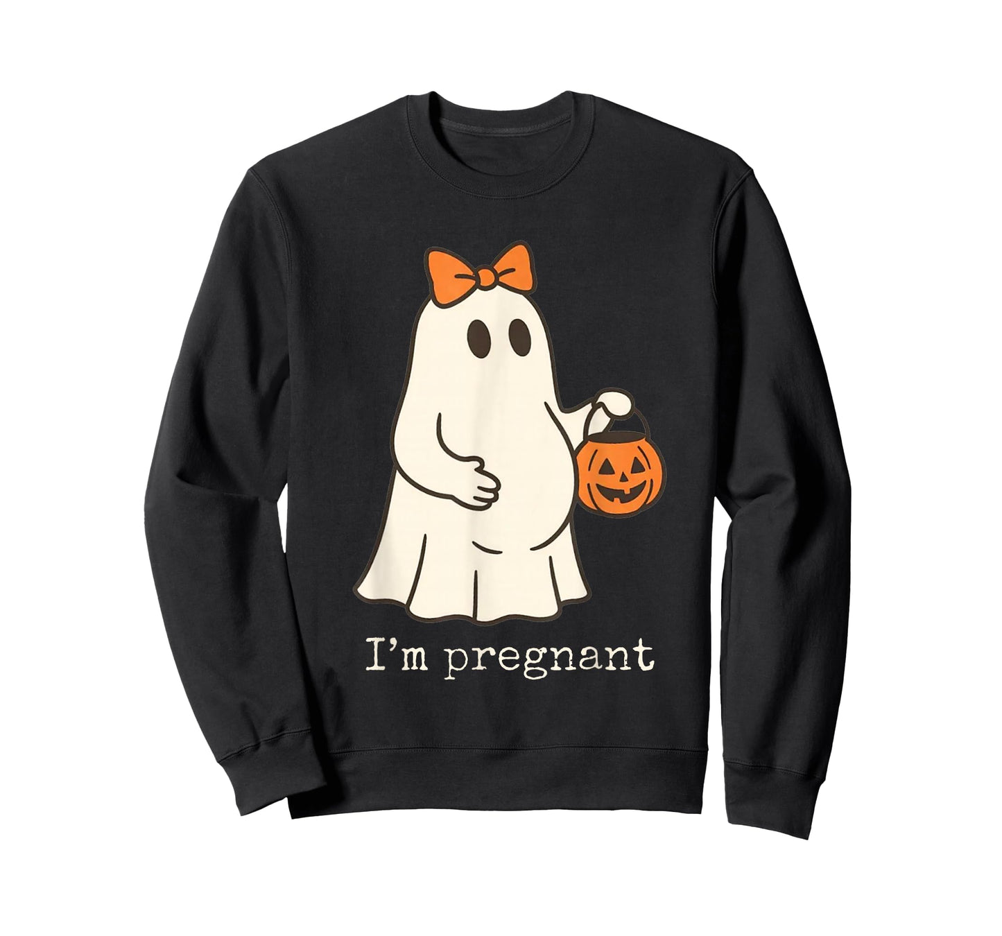 I'm Pregnant We're Pregnant But Mostly Her Ghost Halloween T-Shirt