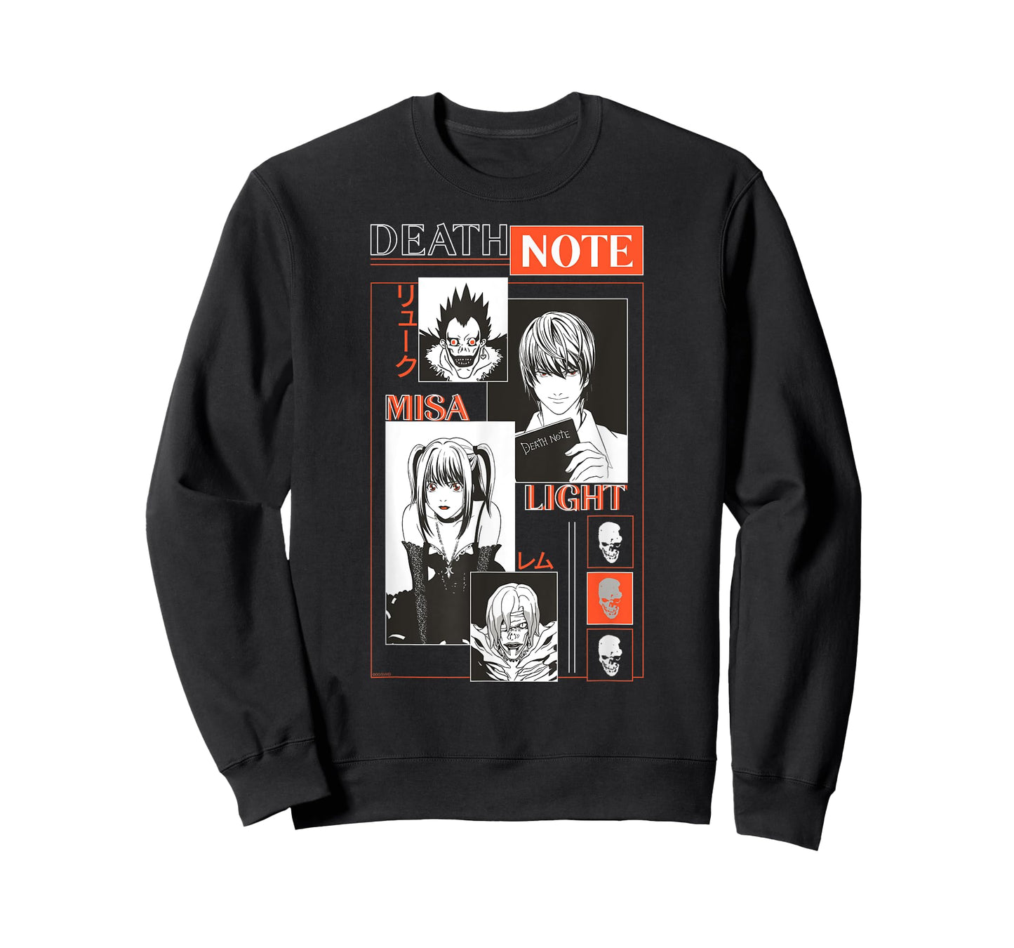 Death Note Modern Character Box Collage Anime T-Shirt