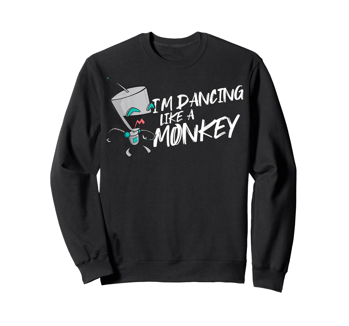 Invader Zim Gir I'm Dancing Like A Monkey Portrait T-Shirt