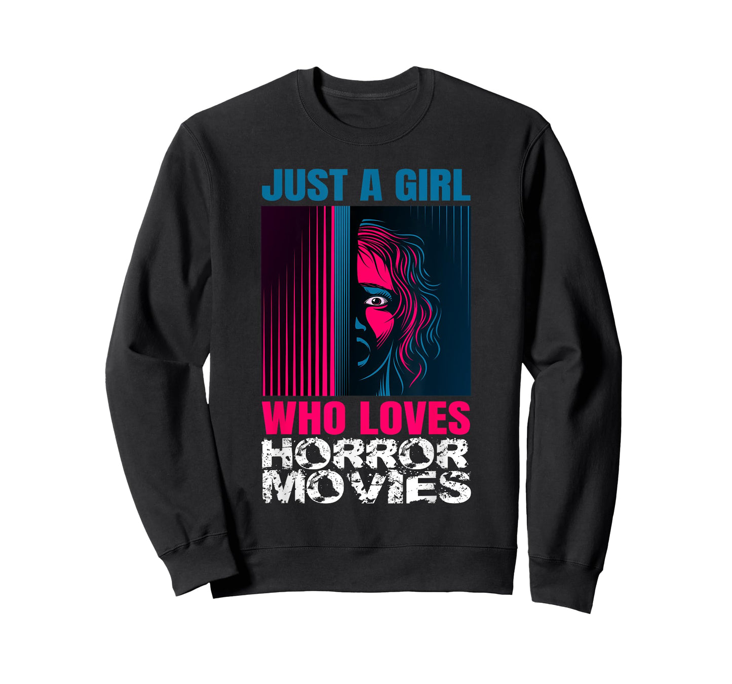 Just A Girl Horror Movies Halloween Costume Horror Movie T-Shirt