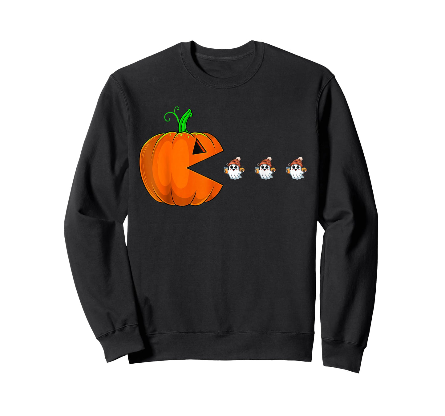 Halloween Pumpkin Funny Ghosts Boys Kids Women Men T-Shirt