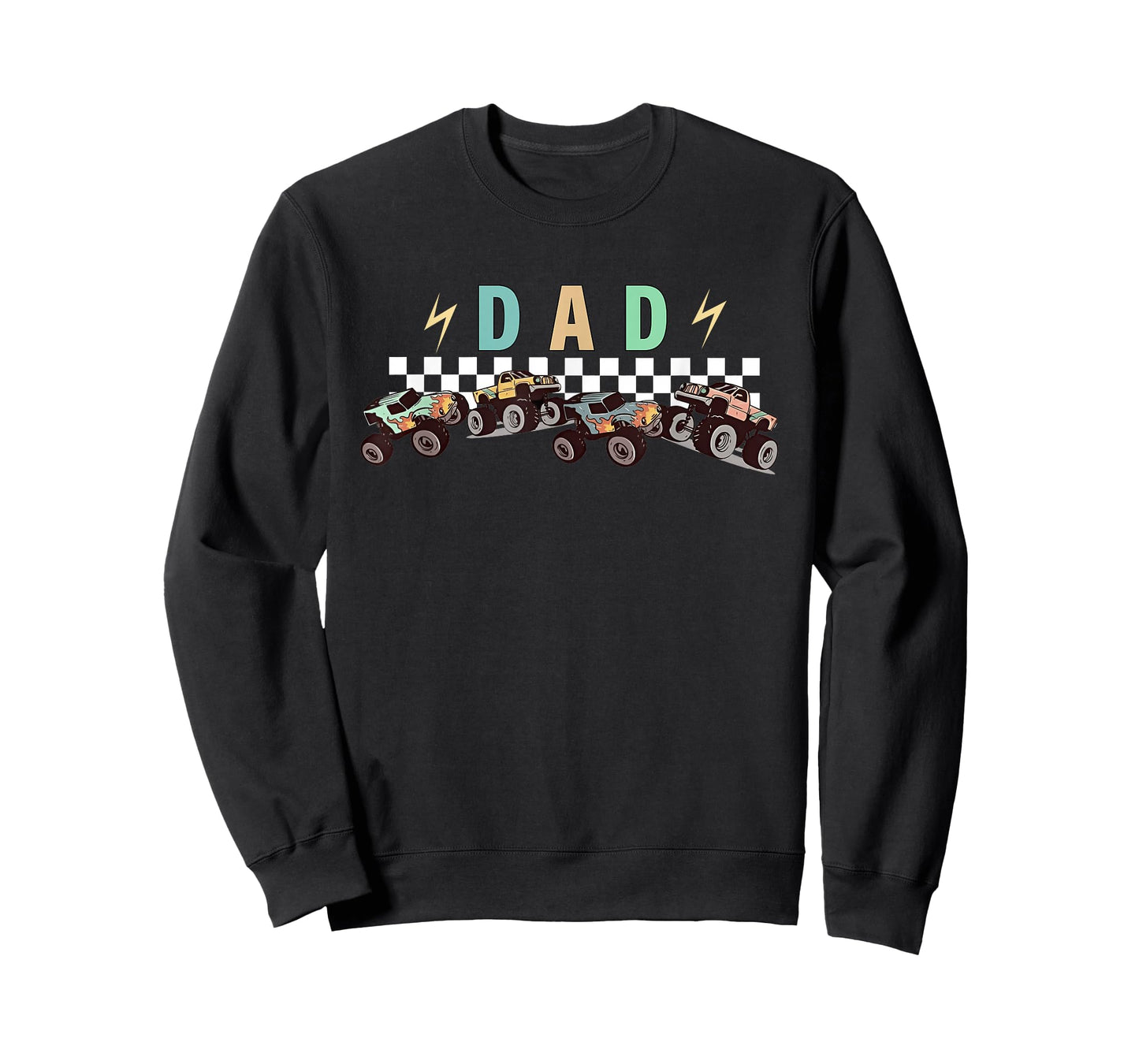 Dad Truck Dad Monster Truck Are My Jam Truck Lovers T-Shirt