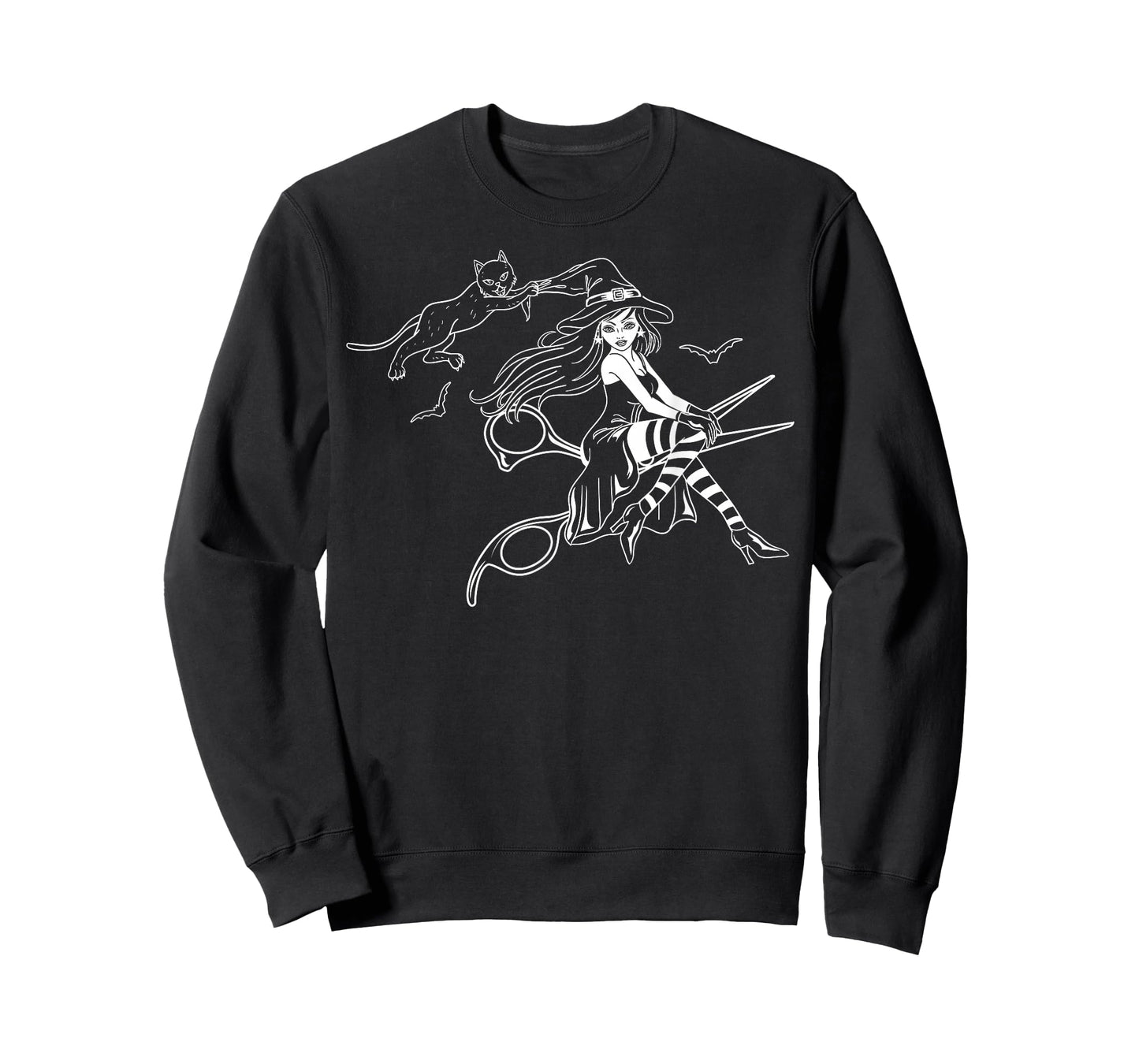 Scissors Hairdresser Witch Cute Halloween Hair Salon Team T-Shirt