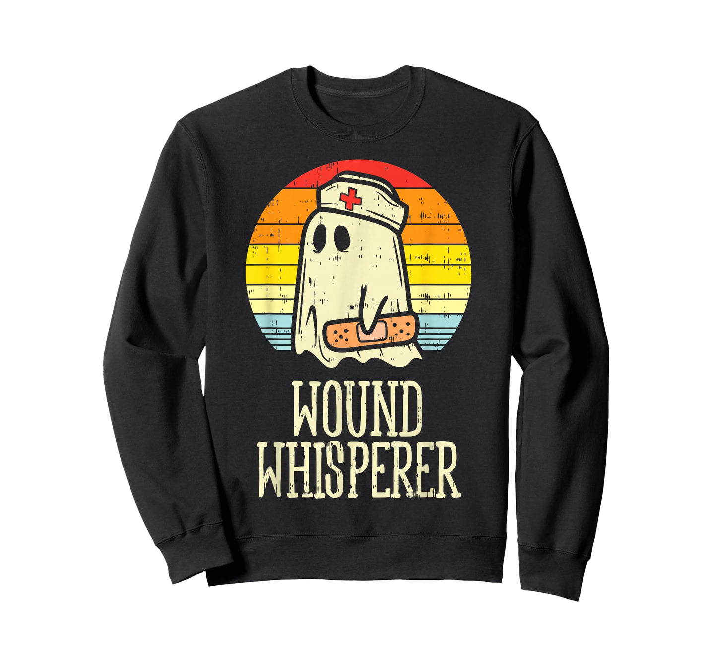 Wound Whisperer Ghost Nurse Boo Halloween Nursing RN T-Shirt
