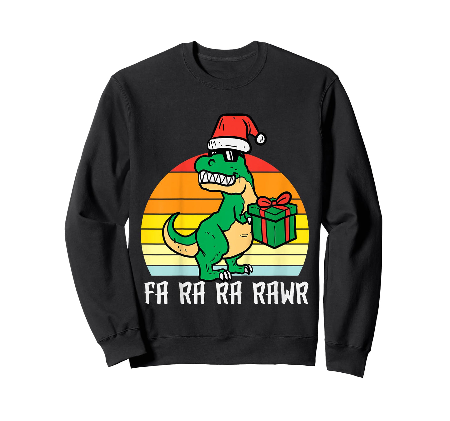 Kids Christmas Trex Fa Ra Ra Rawr Xmas Dino Boys Kids Toddler T-Shirt
