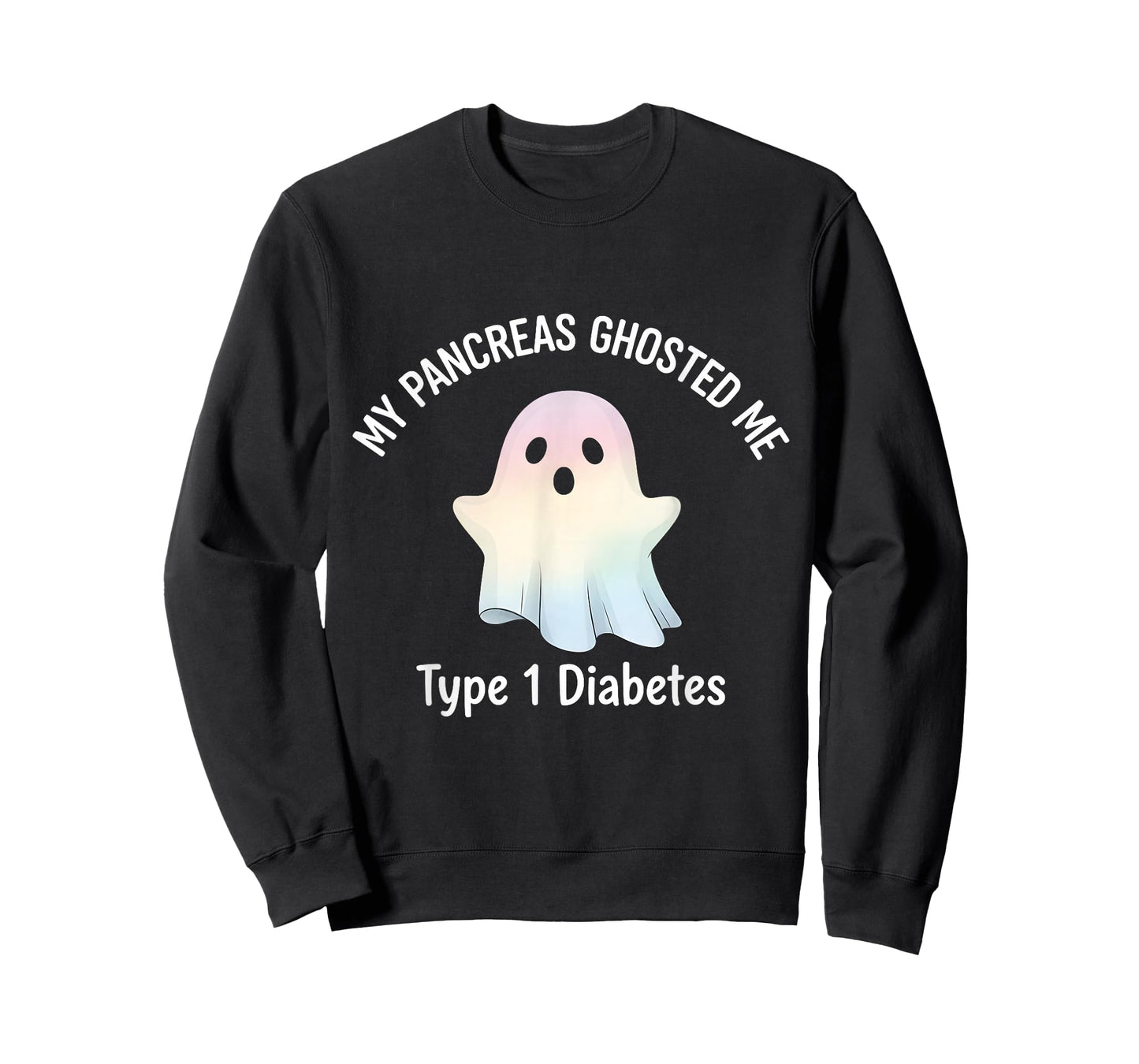 My Pancreas Ghosted Me Type 1 Diabetes Awareness Ghost T-Shirt
