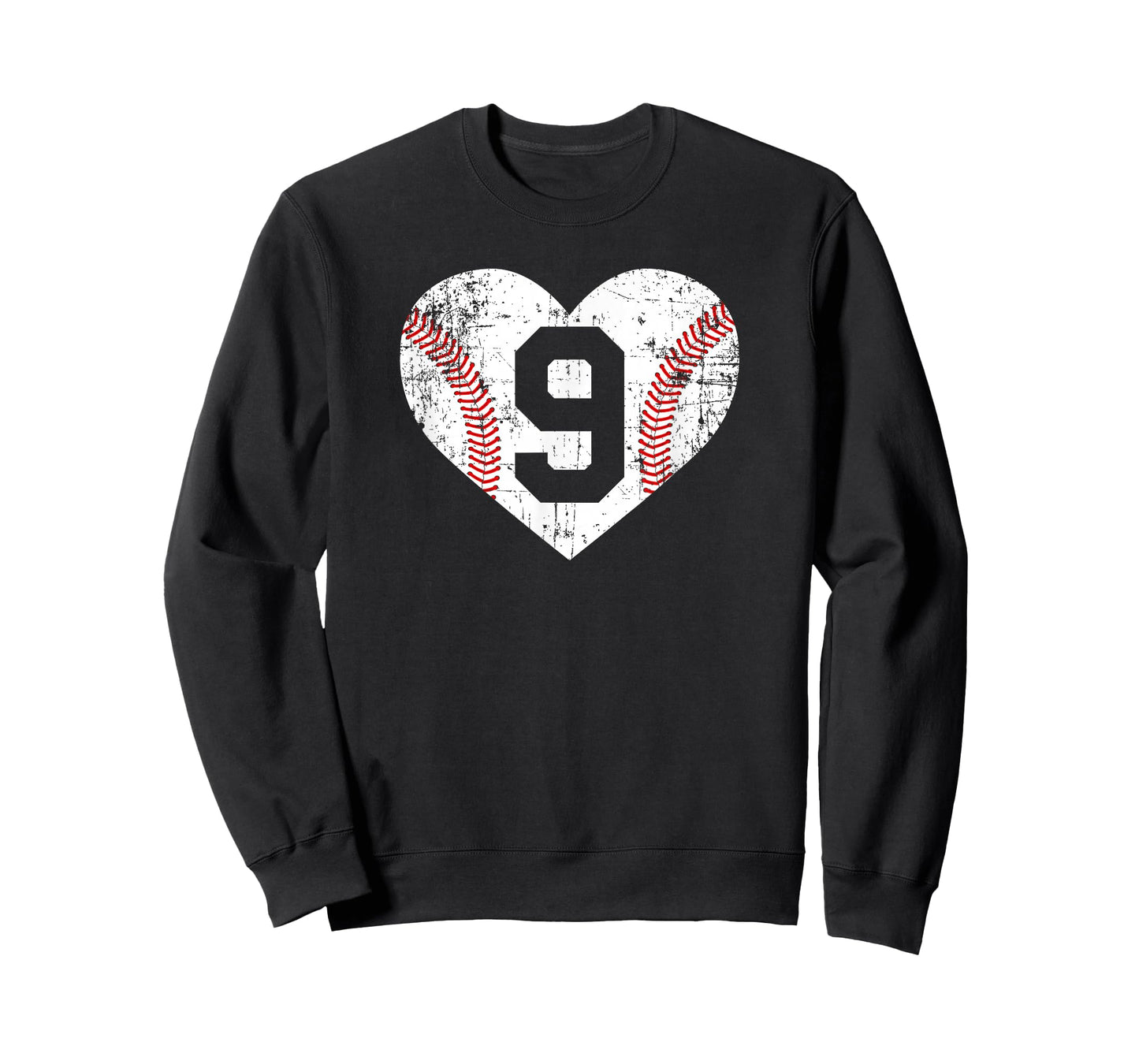 Vintage Baseball 9 Jersey Number T-Shirt
