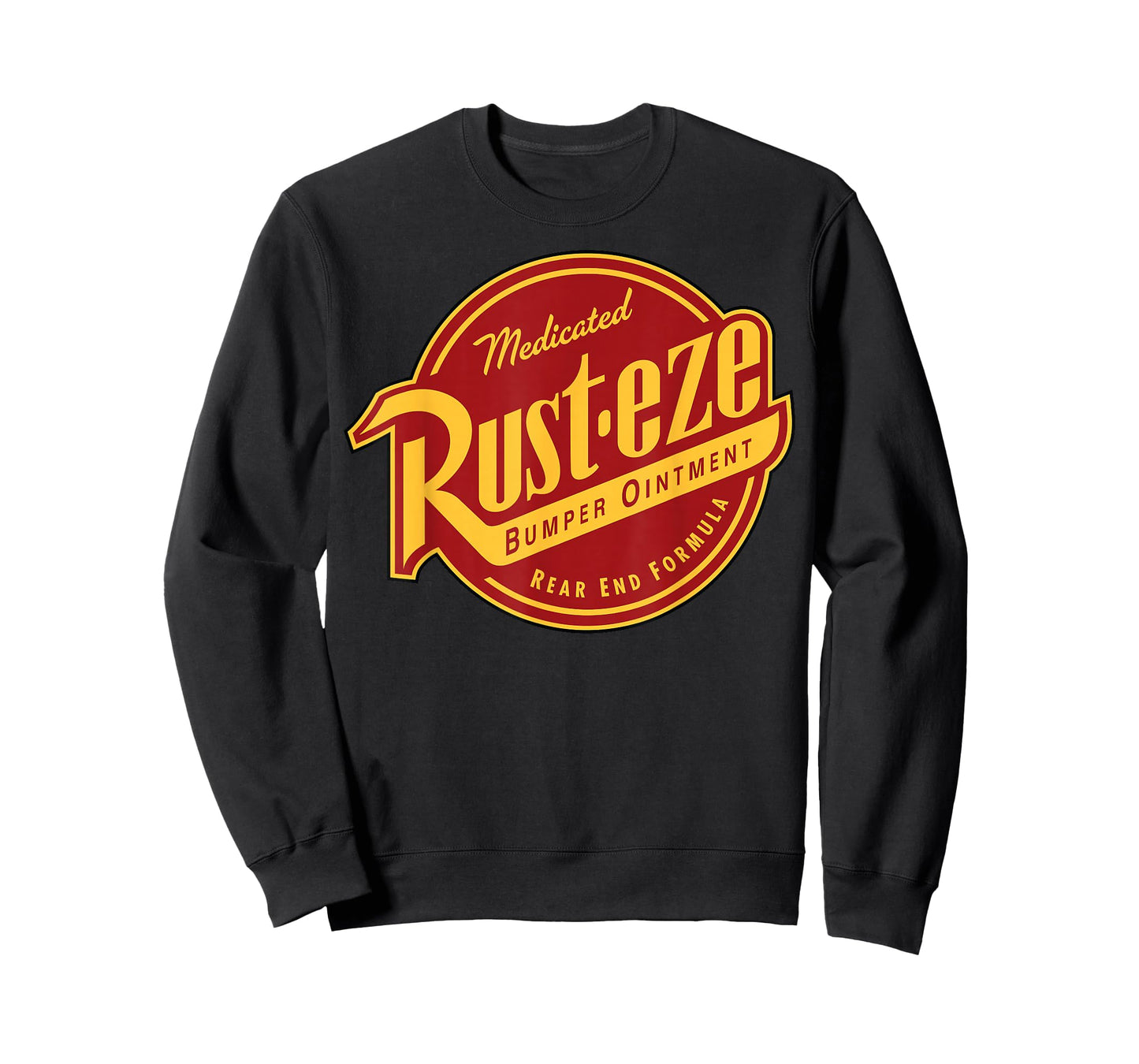Disney Pixar Cars 2 Rust-Eze Ointment Vintage Badge Logo T-Shirt