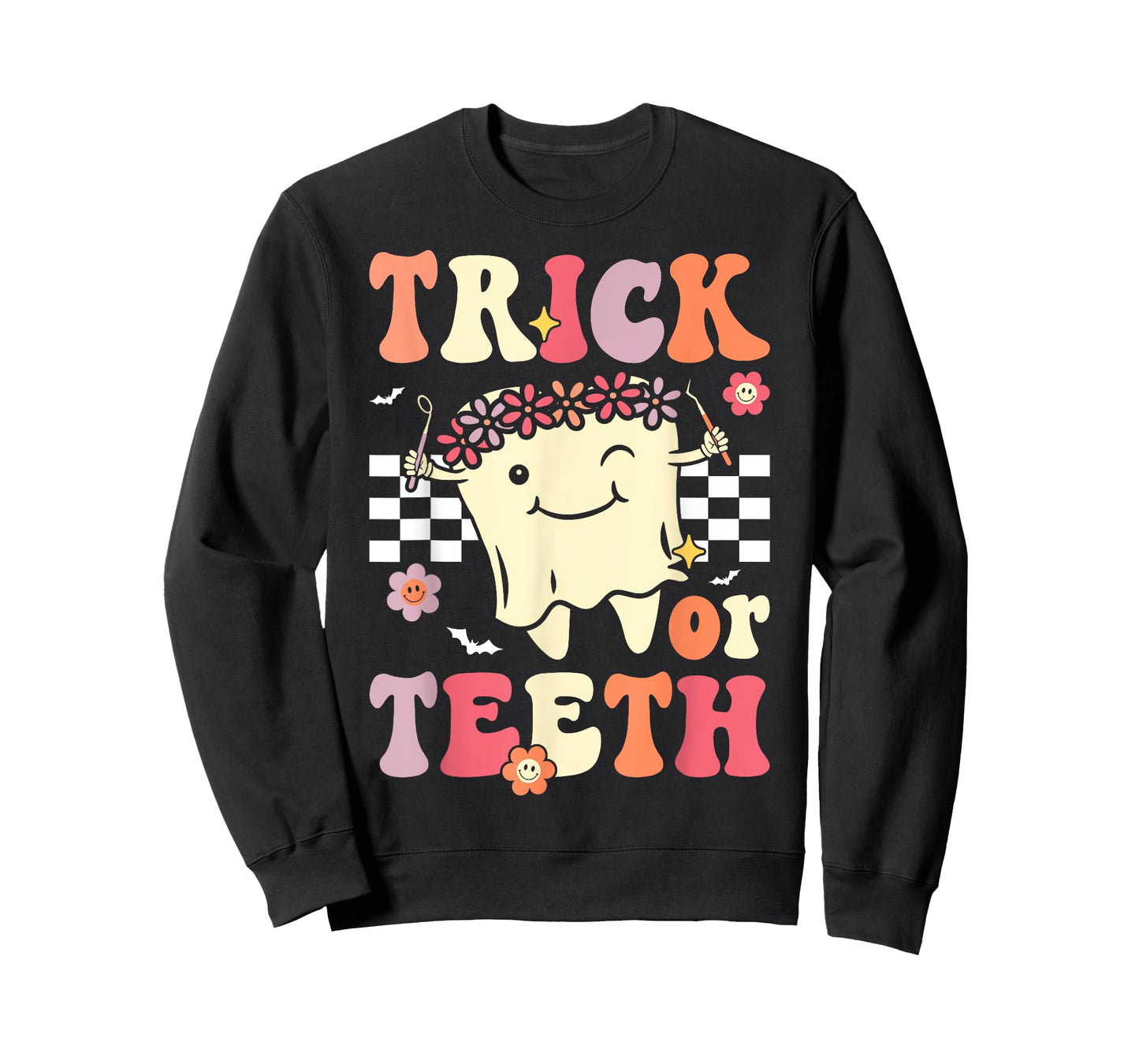 Trick Or Teeth Funny Dental Hygienist Halloween Dentist T-Shirt