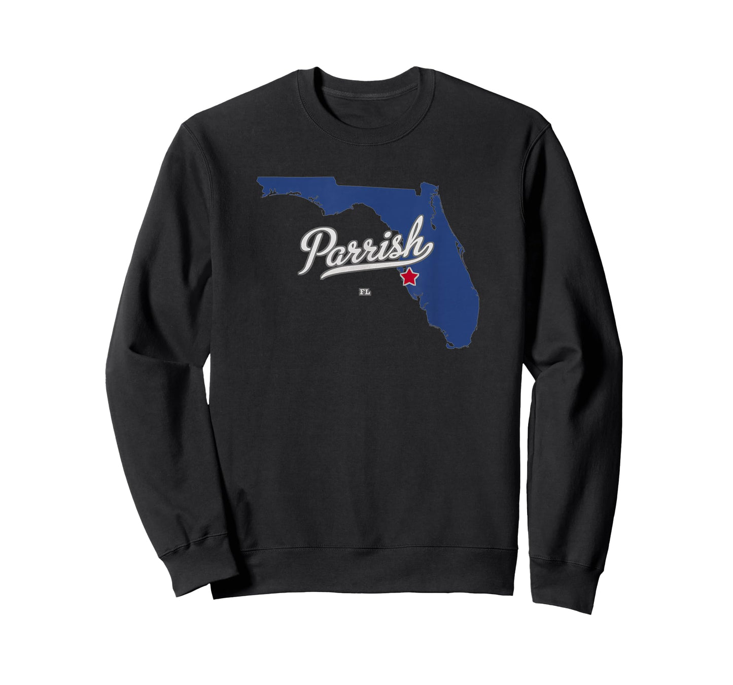 Parrish Florida FL Map T-Shirt