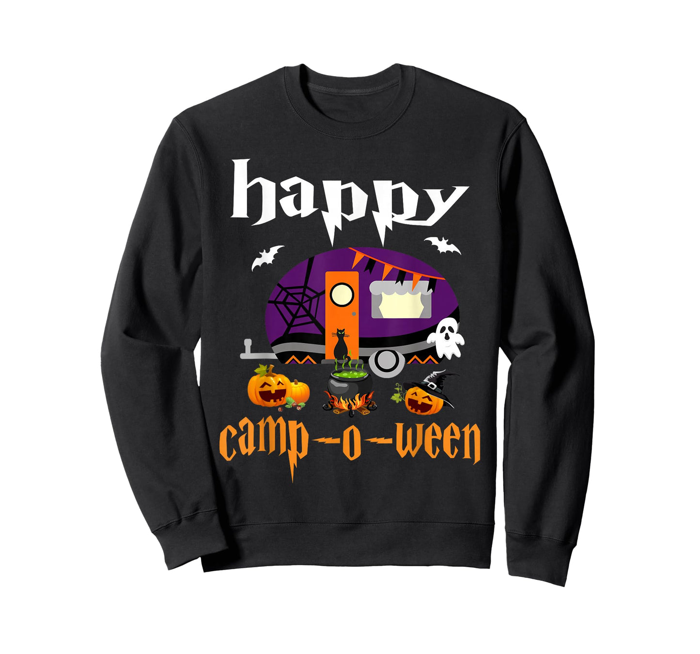 Happy Camp-O-Ween Halloween Camping Camper T-Shirt