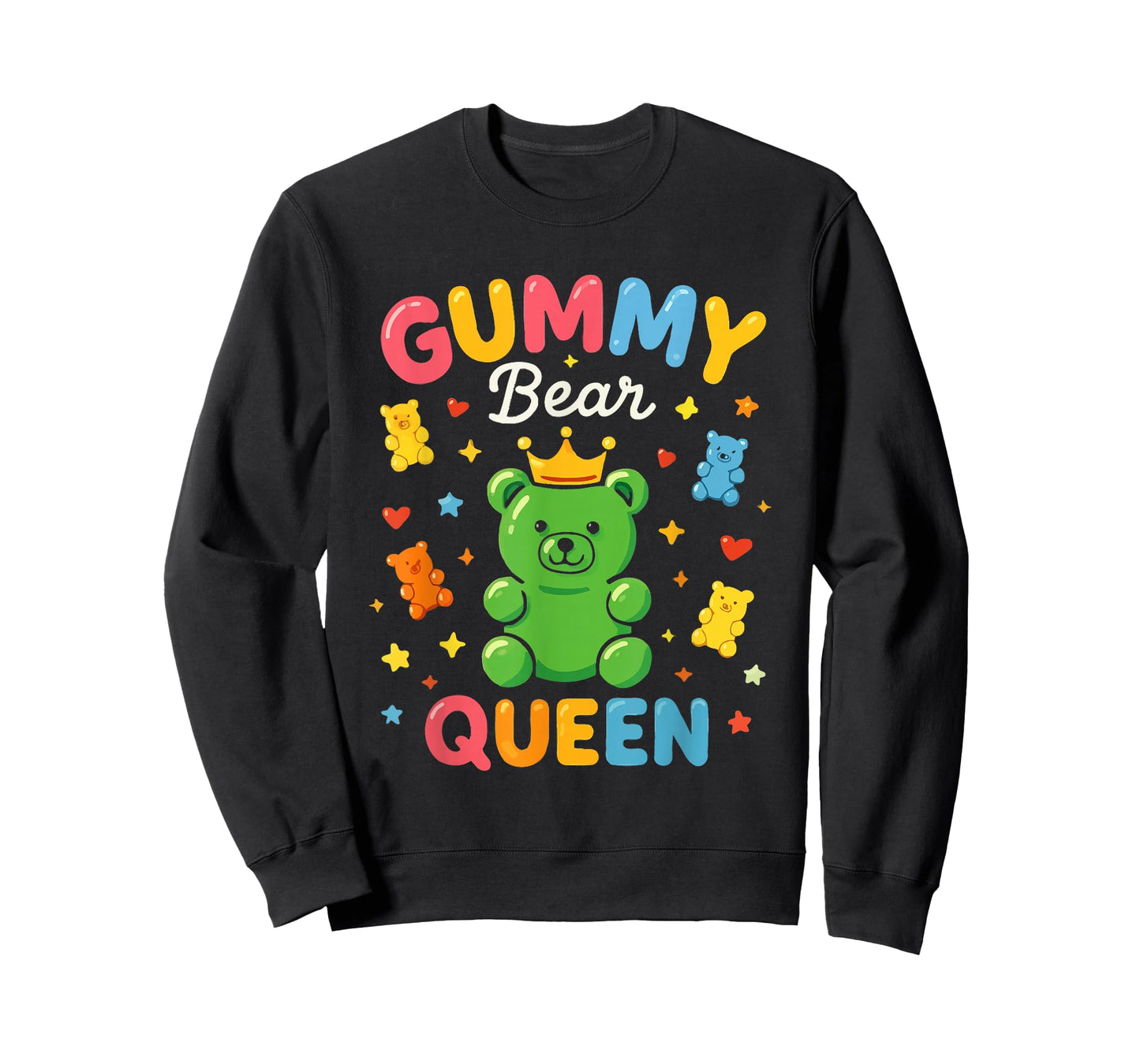 Gummy Bear Queen Funny Candy Lovers Girls Kids Women T-Shirt