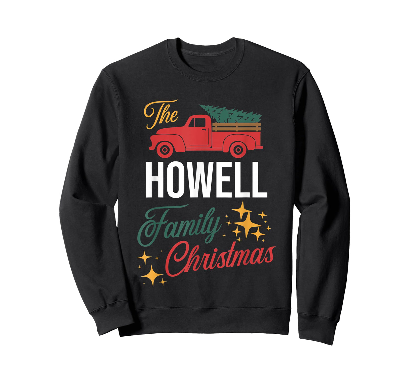 The Howell Family Christmas Matching Pajamas Group Gift T-Shirt