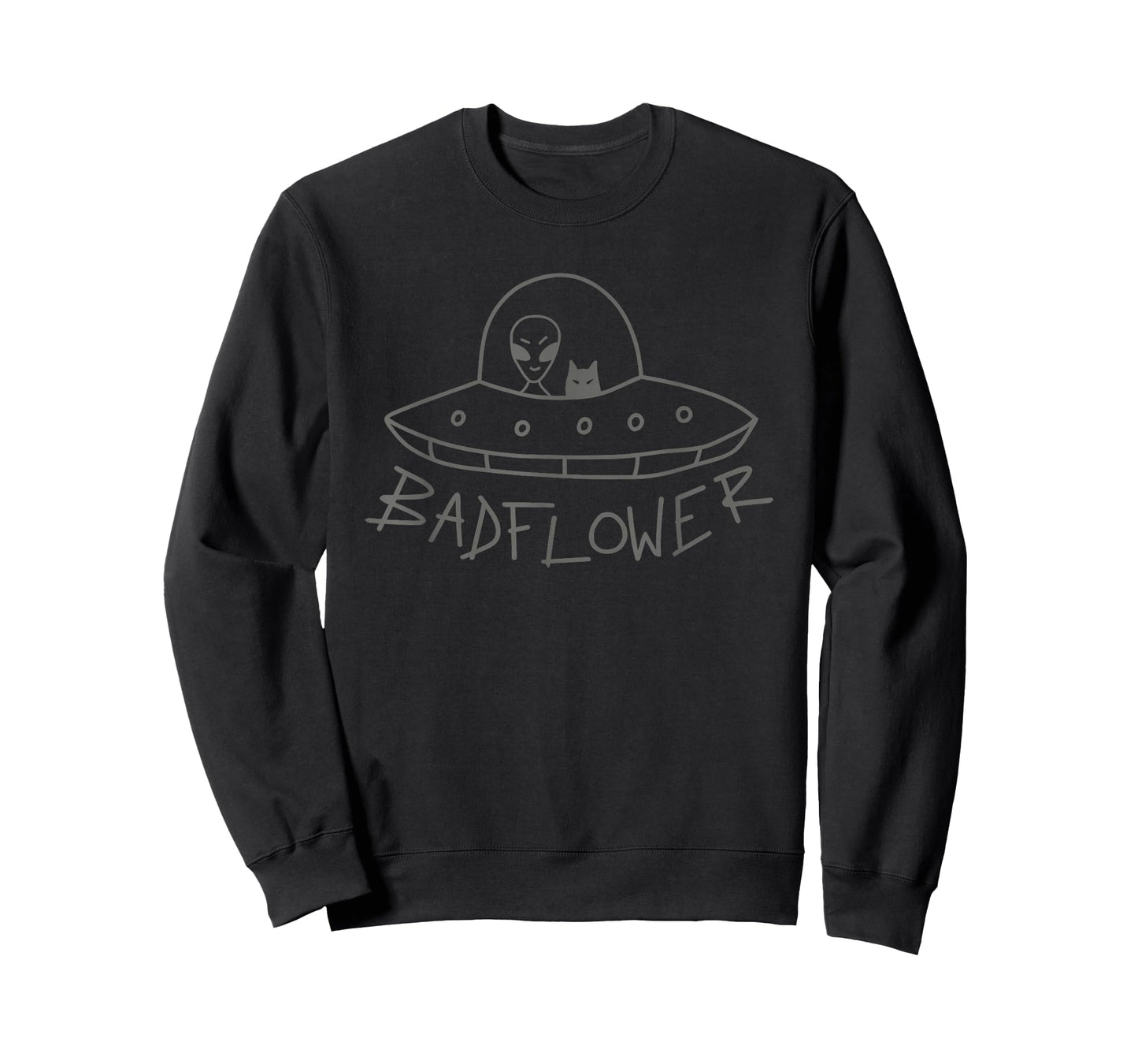 Badflower Alien Cat Funny For Men Women T-Shirt