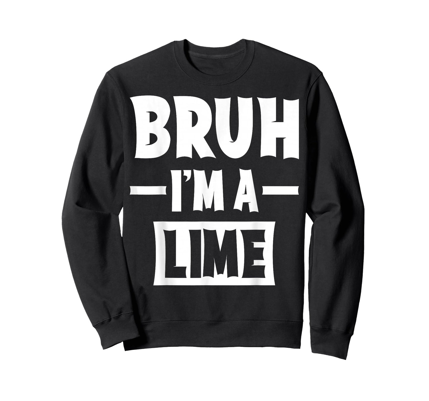 Bruh I'm A Lime Funny Lazy Halloween Costume Party T-Shirt