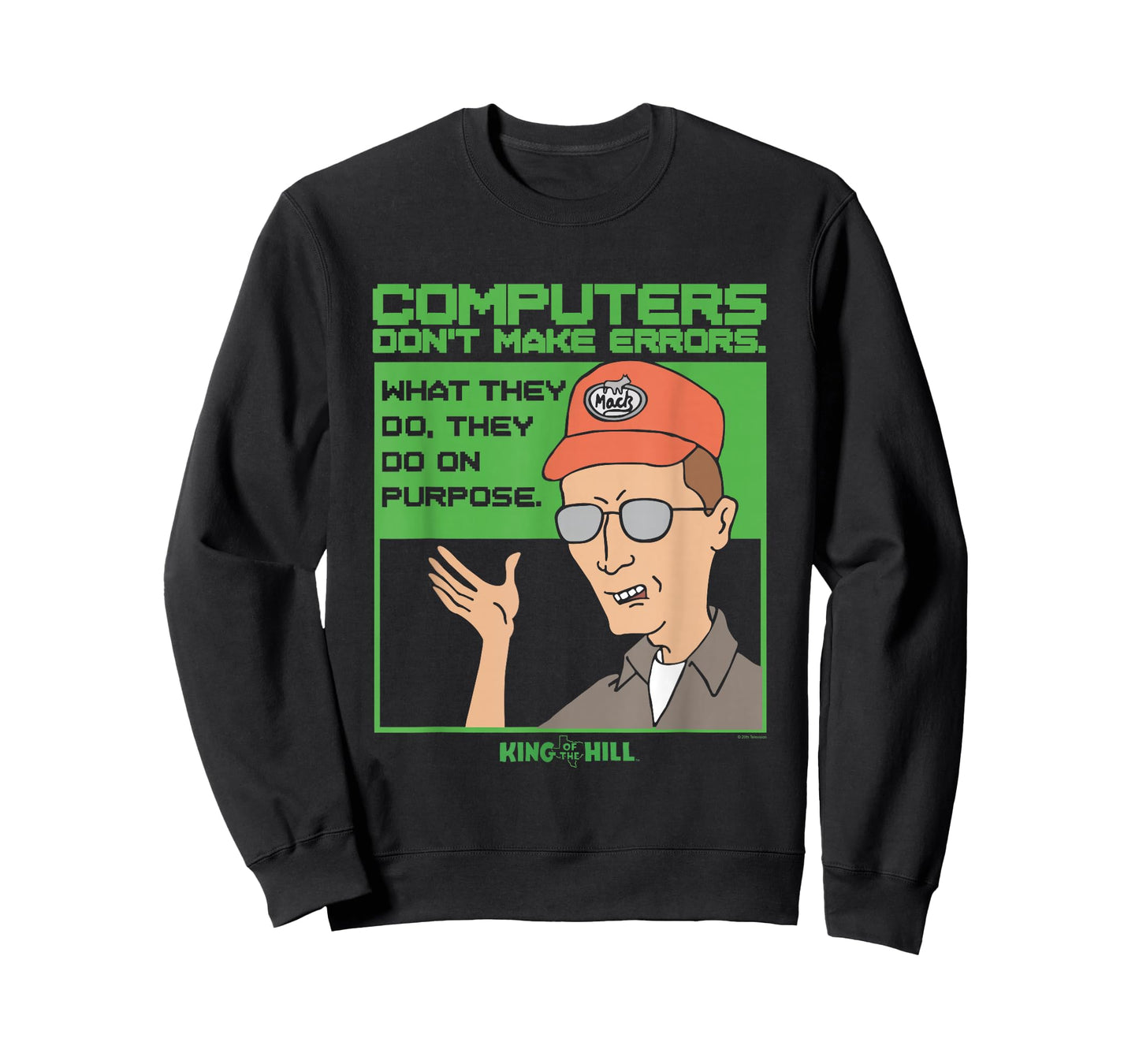 King of The Hill Dale Gribble Computer Errors Cartoon T-Shirt