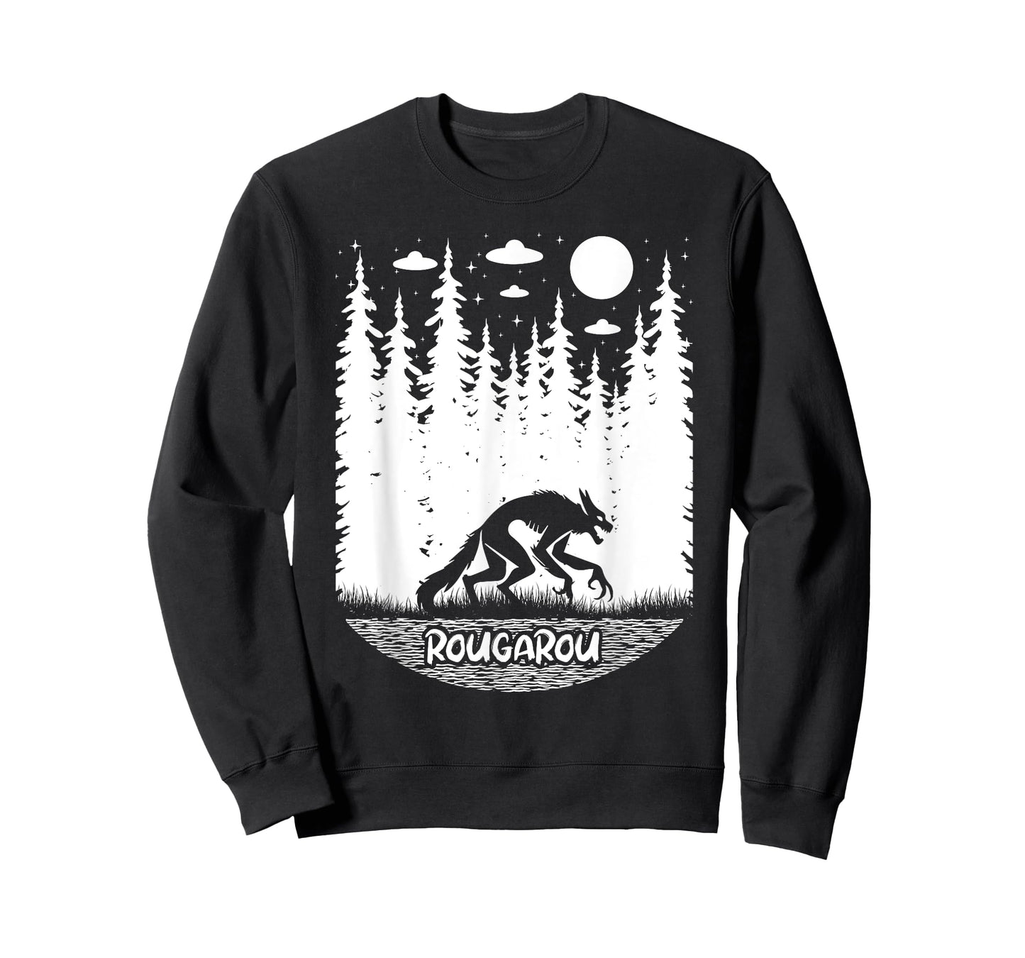 Funny Cryptid Rougarou Ufos Folklore Creature Cryptozoology T-Shirt