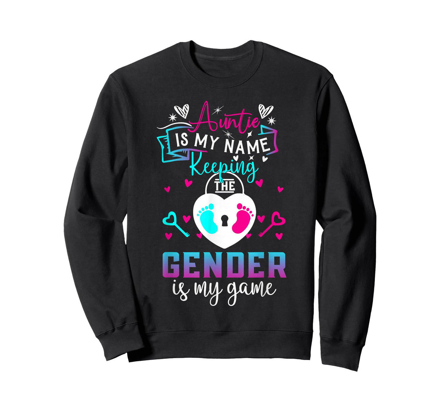 Auntie is My Name Keeping The Gender is My Game Baby Reveal T-Shirt
