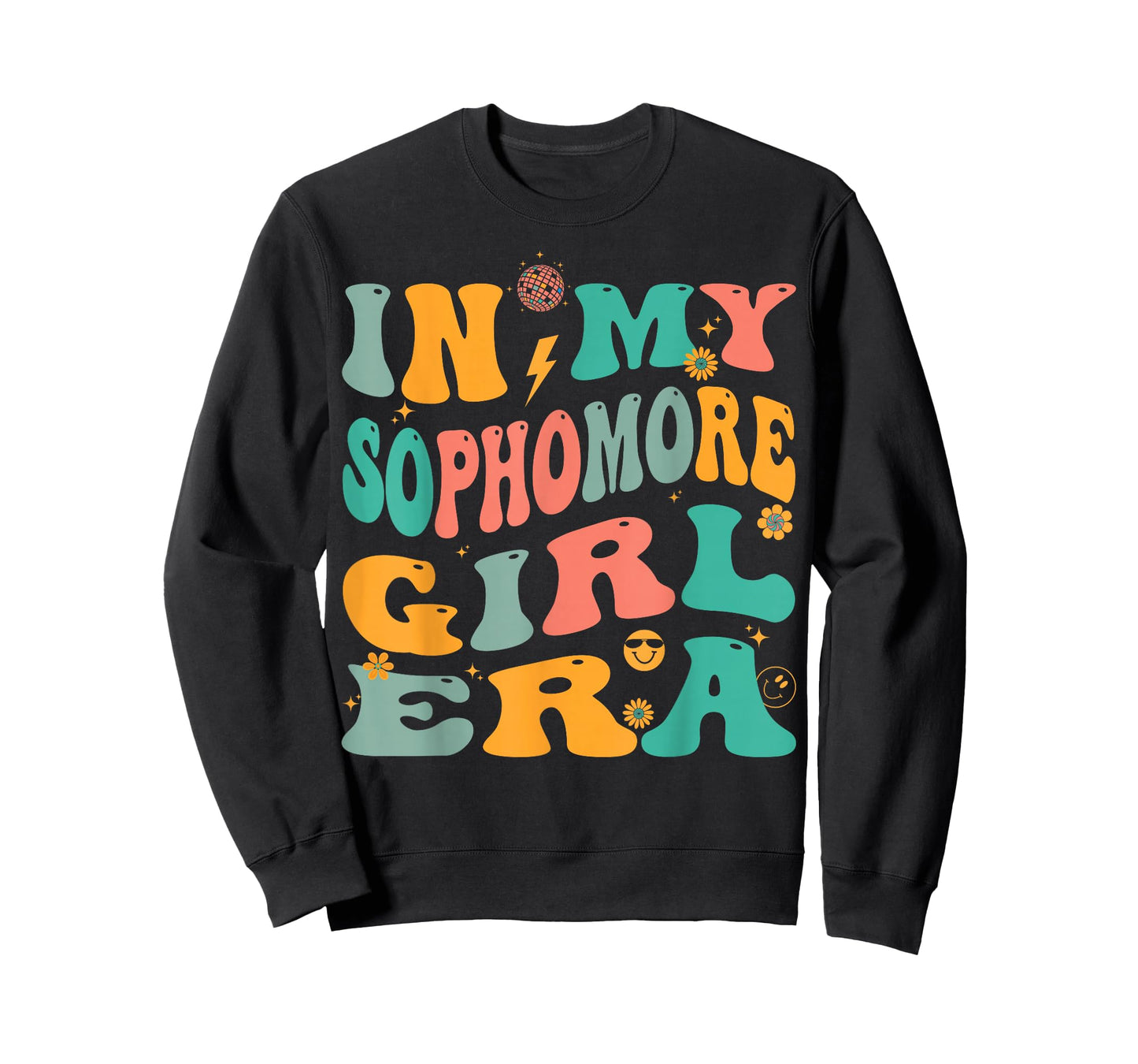 Retro Sophomore Girl Groovy T-Shirt
