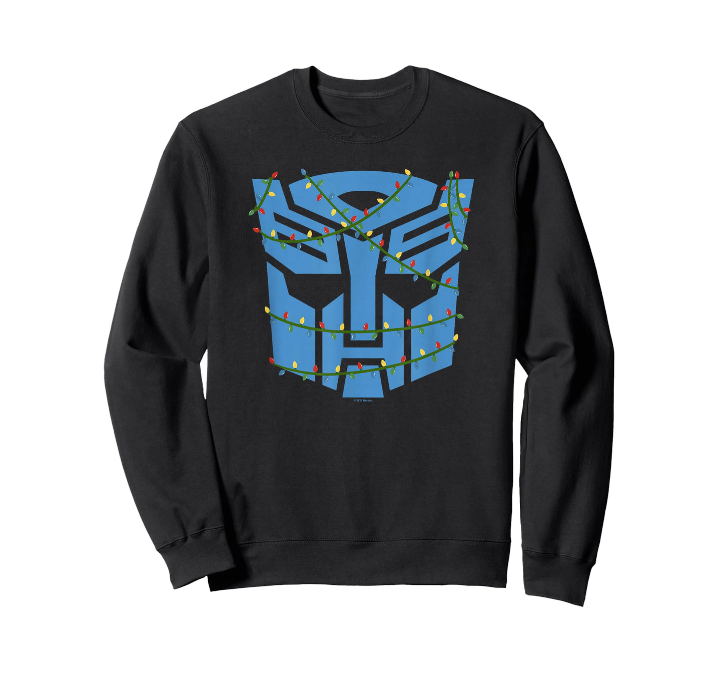 Transformers Autobots Logo Christmas Light Wrap Up T-Shirt
