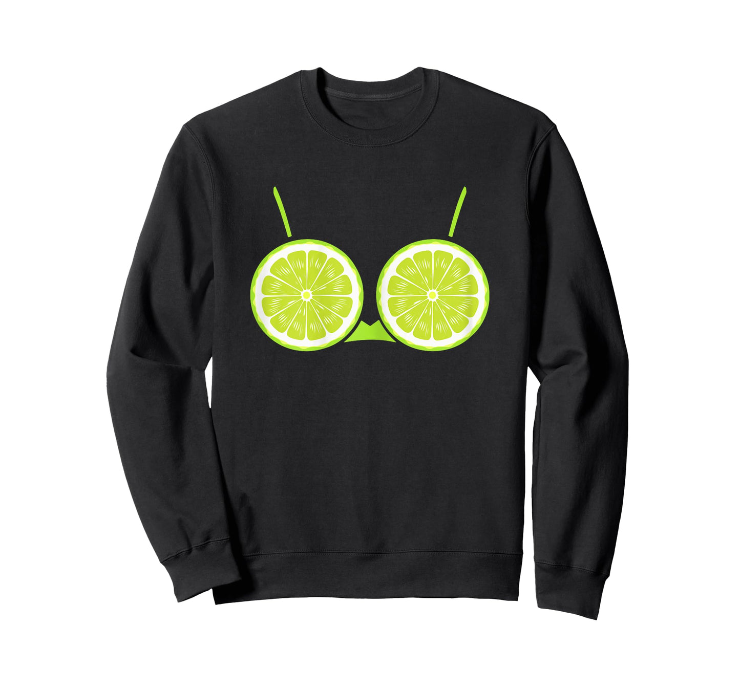 Lime Bra Costume Cute Easy Fruit Funny Halloween Women Girls T-Shirt