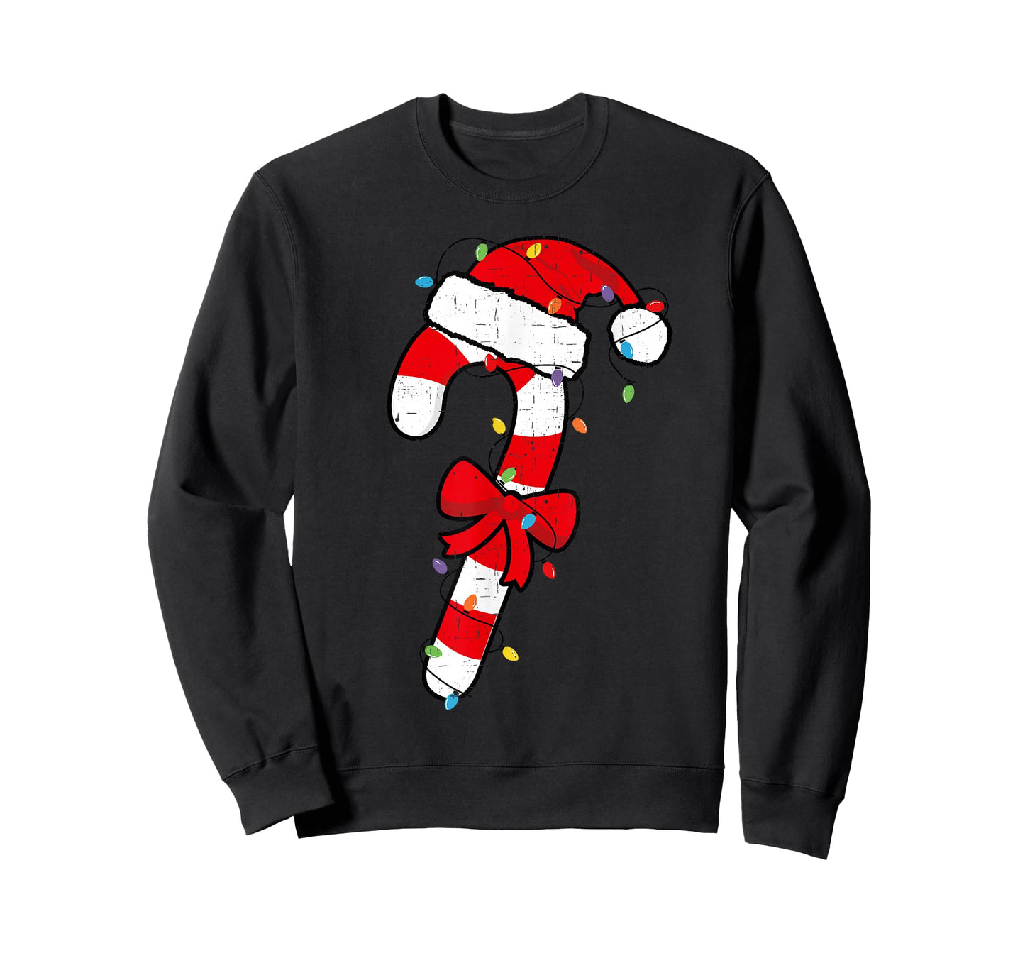 Christmas Candy Cane Santa Xmas Kids Toddler Youth Women Men T-Shirt