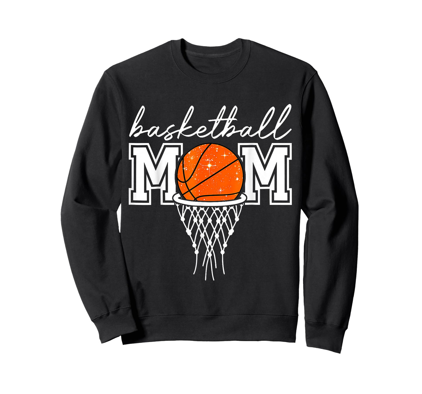 Basketball Mom Mother Leopard Basketball Hoop Net Game Day T-Shirt